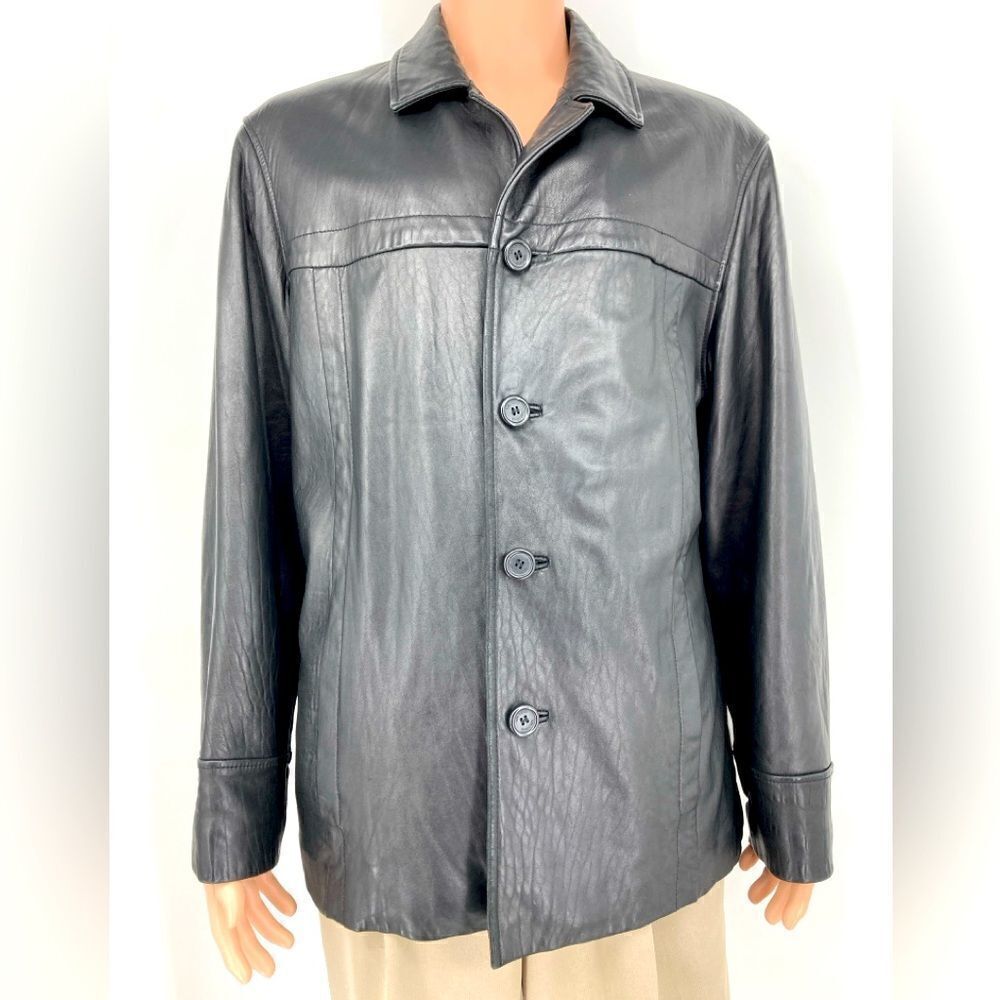Vintage Wilsons Black Leather Men’s Jacket/Coats‎ Size L